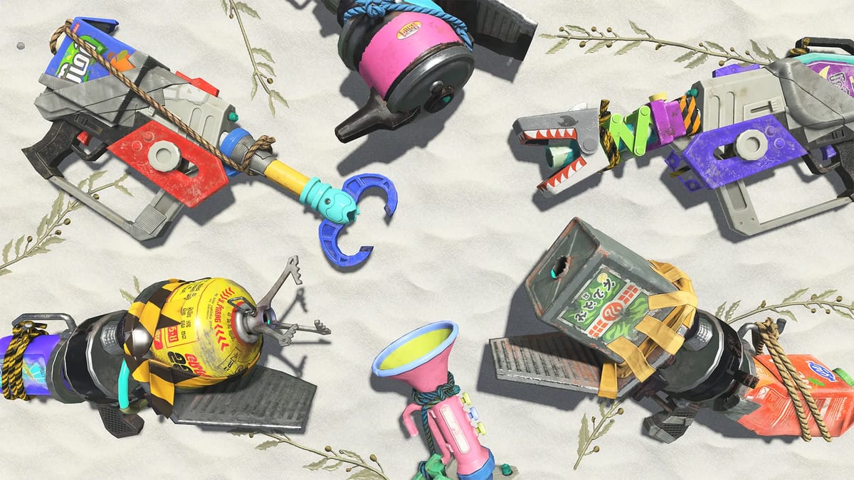 Splatoon Raiders blaster weapon variants