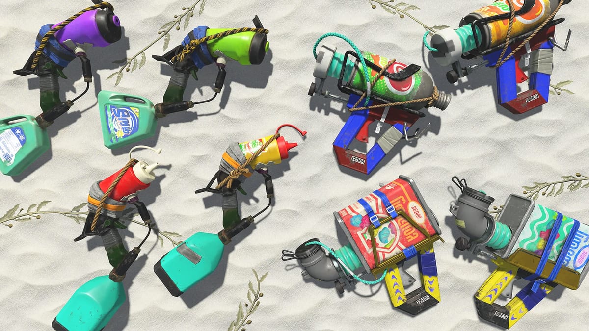 Splatoon Raiders dualies weapon variants