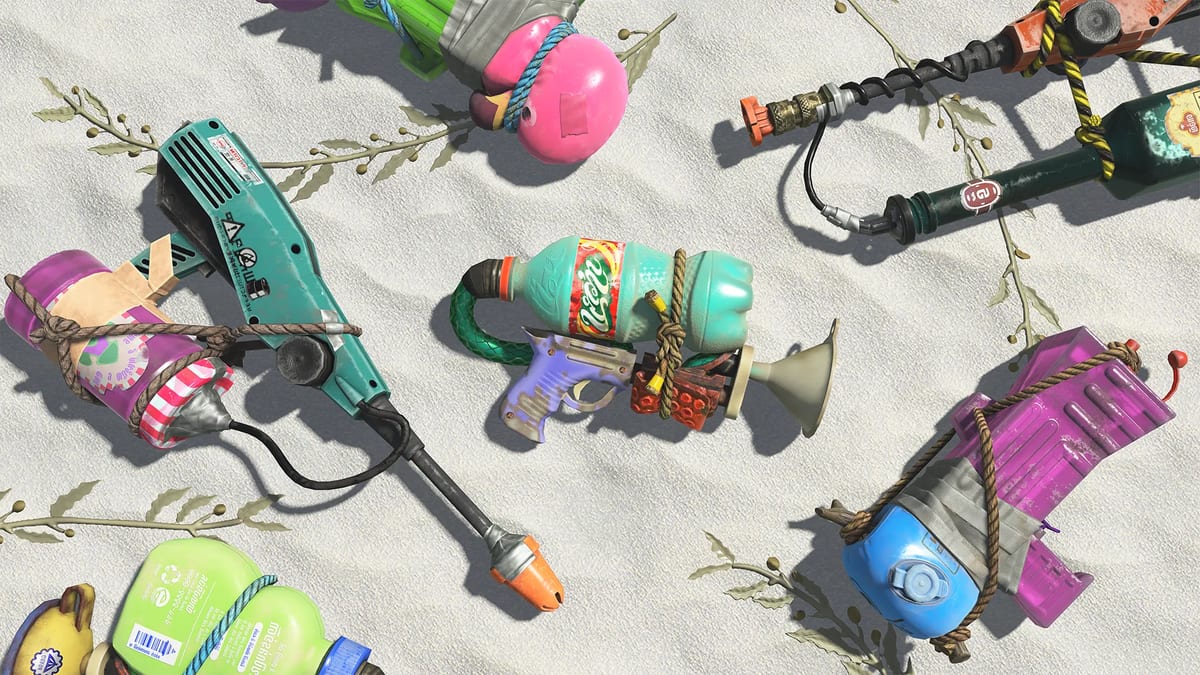 Splatoon Raiders shooter weapon variants